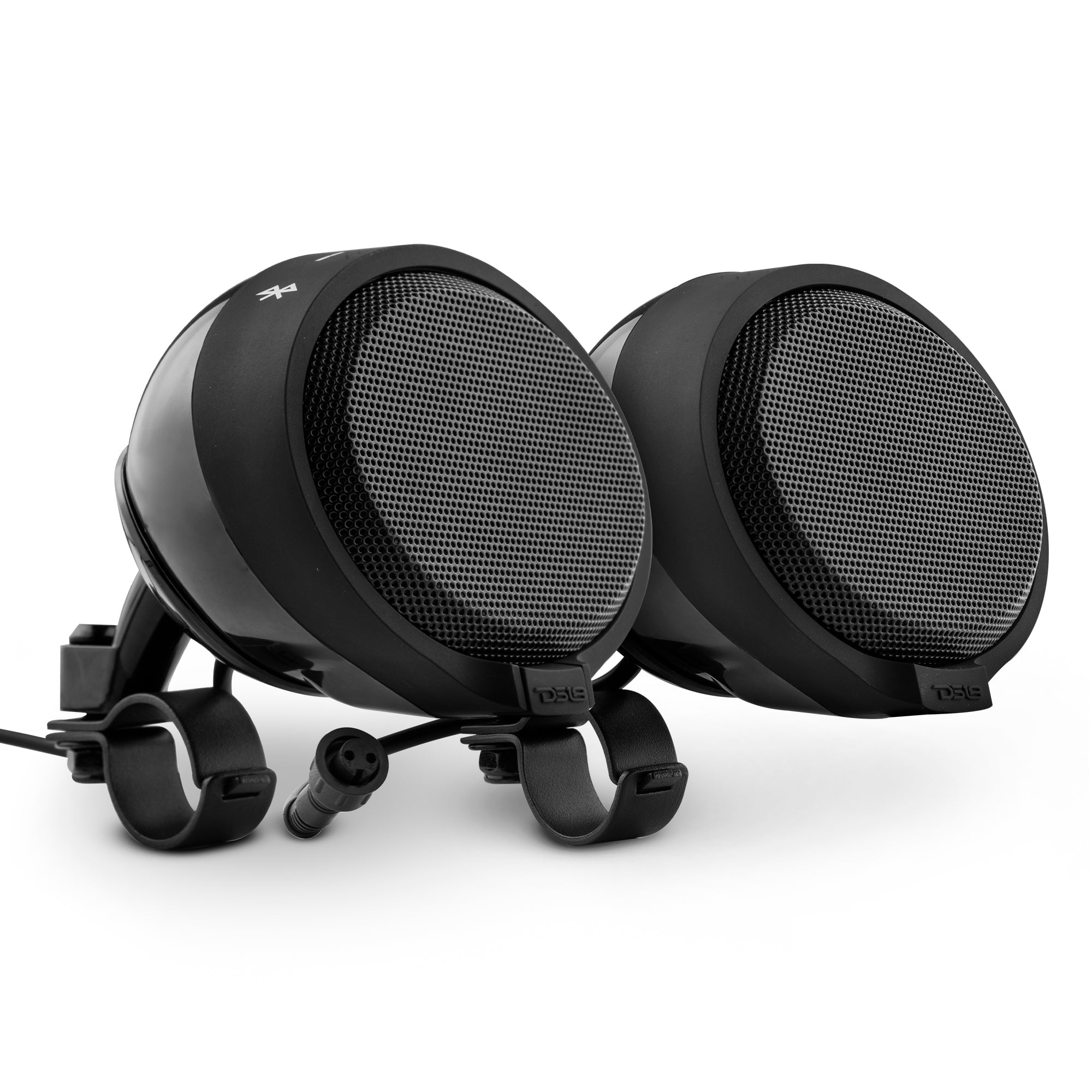 Mount Bluetooth Speaker On Motorcycle DS18 RYDER BT, Waterproof Handlebar Mounted Motorcycle Speaker Pods