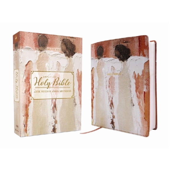 Amplified Holy Bible, Anne Neilson Angel Art Series, Double-Column Journal Edition, Leathersoft, Blush, (Hardcover)