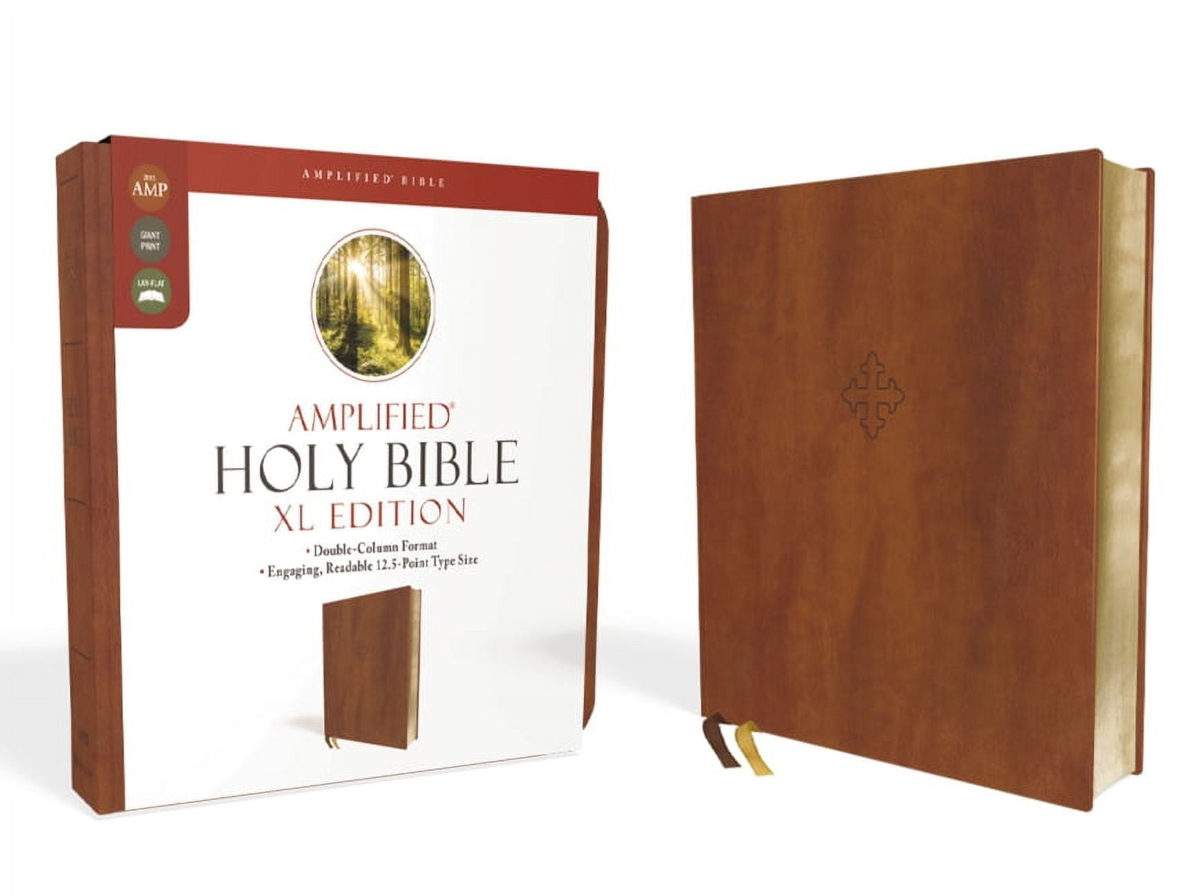 Amplified Holy Bible, XL Edition, Leathersoft, Brown, (Hardcover