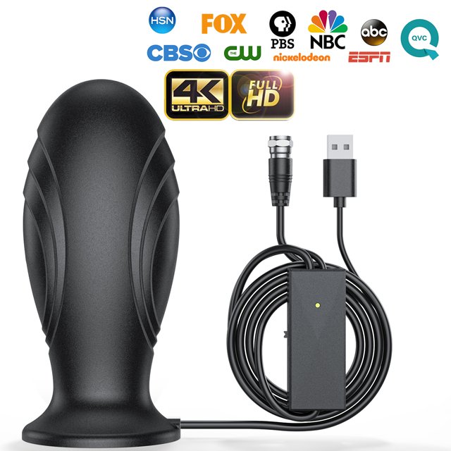 Amplified Indoor Digital TV Antenna, Antenna for TV Without Cable