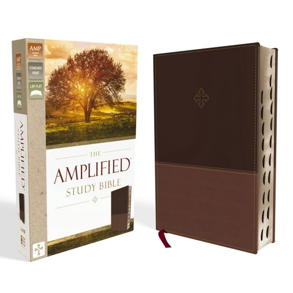 Amplified Study Bible, Imitation Leather, Brown, Indexed, (Hardcover)