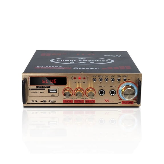 Amplifier 60Wx2 Channel 2.0 Digital For Home Car Powerful Bluetooth Hifi Stereo Subwoof AMP Support USB TF FM AUX