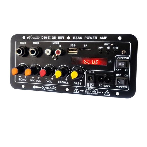 Amplifier Board D10/ D10-II With Bluetooth AUX USB 30-120W For 4 Ohm Speaker 12V/24V Power AMP Module