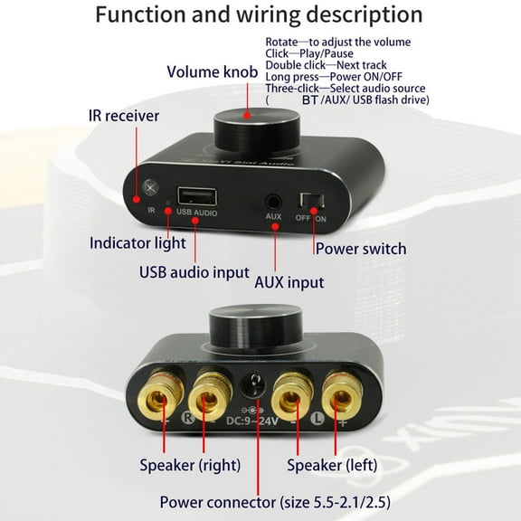 Amplifier,Bt 5.1 Audio And Car And Car Audio 5.1 Audio 50w 50w Amplifier Amp Portable Sound Dsfen Huiop Amp Car Audio Amplifier 50w Bt Amplifier 50w Amplifier Audio Sound Black