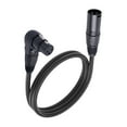 Amplifier Mixing Console Mic Extension Cable Straight Male to 90 Degree