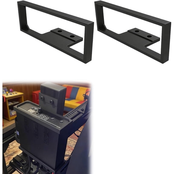 Amplifier Mounting Plate Compatible with ButtKicker, Sim Racing Rig Bracket for Shaker Amp, Vibration Motor Controller Holder for Motion Platform(2Pcs)