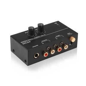 Amplifier Pre Amp Preamplifier with Level Volume Control RCA Input Output 1/4" ,Bass & Treble Control