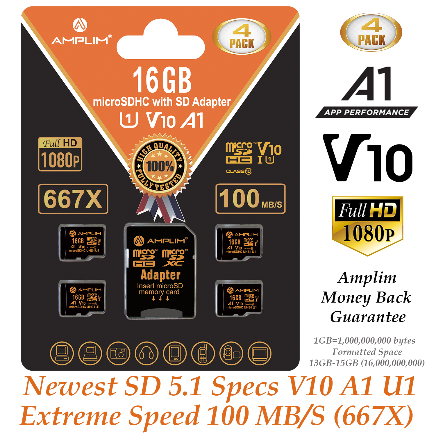 SanDisk 16GB Class 4 MicroSDHC Memory Card with Adapter