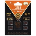 thumbnail image 1 of Amplim 32GB Micro SD Card, 4 Pack MicroSD Memory Plus Adapter, MicroSDHC Class 10 UHS-I U1 V10 TF, 1 of 8