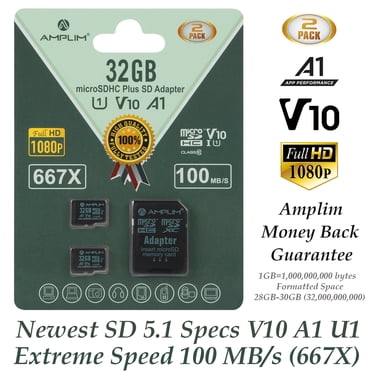 Kootion 32GB Micro SD Card - UHS-I Class 10, Read 80MB/s, For Phones, Cameras, Tablets