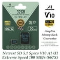thumbnail image 1 of Amplim 32GB micro SD Card, SD Micro Card, Class 10 MicroSD Card, SD Mini SDHC TF Card, MicroSDHC SIM, 32 GB SD Card gopro, Camera Memory Card and video SD for Camera, Nintendo-Switch, Samsung Galaxy, 1 of 12