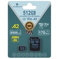 thumbnail image 1 of Amplim 512GB Micro SD Card - UHS-I Class 10, A2, U3 High-Speed Memory Card for Android Phone, Camera and 4K Video Recording, 1 of 10