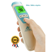 Amplim Digital No-Touch Forehead Thermometer for Adults and Kids, Touchless Baby Fever Thermometer