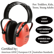 Amplim Hearing Protection Earmuff for Toddlers Kids Teens Young Adults - Purple