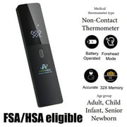 Amplim Medical Grade Non-Contact Forehead Thermometer for Adults and Kids, No-Touch Digital Baby Fever Thermometer, FSA HSA Approved