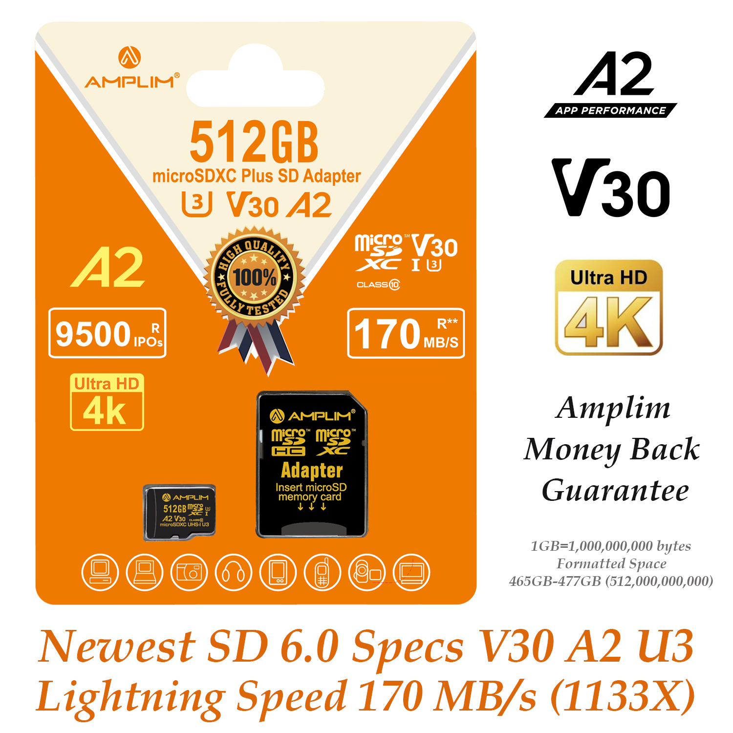 Centon S1MSDXU1128GTA 128GB microSDXC UHSI/Class 10 Memory Card with