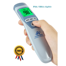Amplim No-Touch Forehead Thermometer for Adults and Kids, Digital Touchless Baby Flu Fever Thermometer