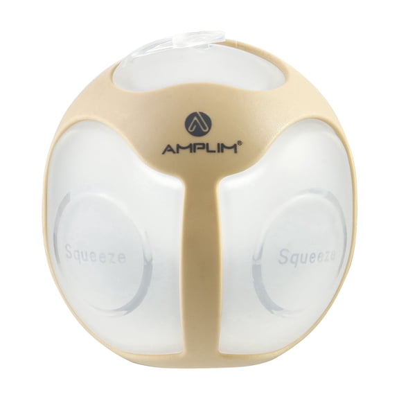 Amplim Silicone Breast Milk Collector for Breastfeeding, Wearable Manual Breast Pump 4oz, Food-Grade Silicone Milk Catcher, BPA Free Portable Breastfeeding Pump, Brown