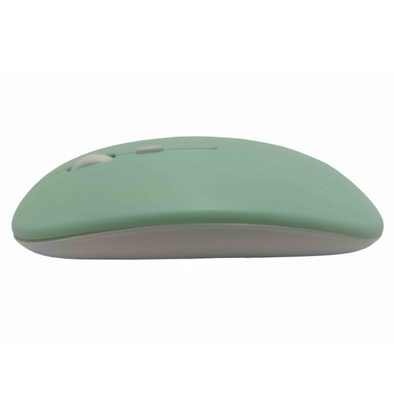 Amplor Ultra-thin wireless computer mouse,Bluetooth and Nano USB Receiver, 2.4GHz.Green