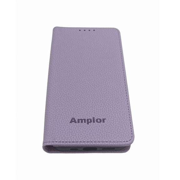 Amplor for Phone 15 Wallet Phone Case, with Credit Card Holder and Wrist Strap, Premium Leather Wallet Pocket.Purple