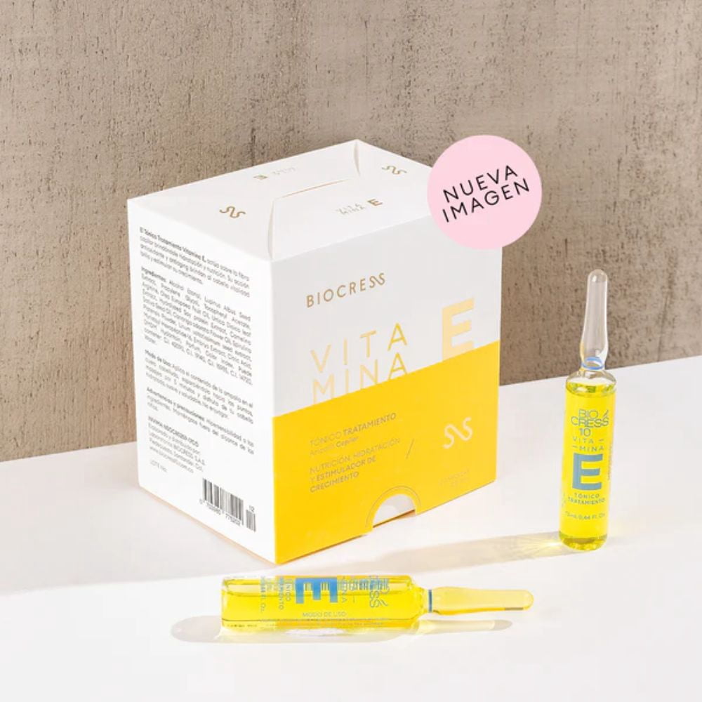 Ampoules to hydrate and nourish hair (12 Pack) biocress 10 ampolletas vitamina E tratamiento nutricion box of 12 ampolletas