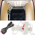 thumbnail image 1 of Ampper 12V 40 LEDs Interior Van Light Kits, LED Ceiling Lights with Simplified Harness Switch Fuse for Van RV Boats Caravans Trailers and More (10 Modules, White), 1 of 5