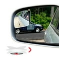 thumbnail image 1 of Ampper Fan Shape Blind Spot Mirror, HD Glass Frameless Stick on Adjustabe Few Convex Wide Angle Rear View Mirror for Car Blind Spot, Pack of 2, 1 of 8