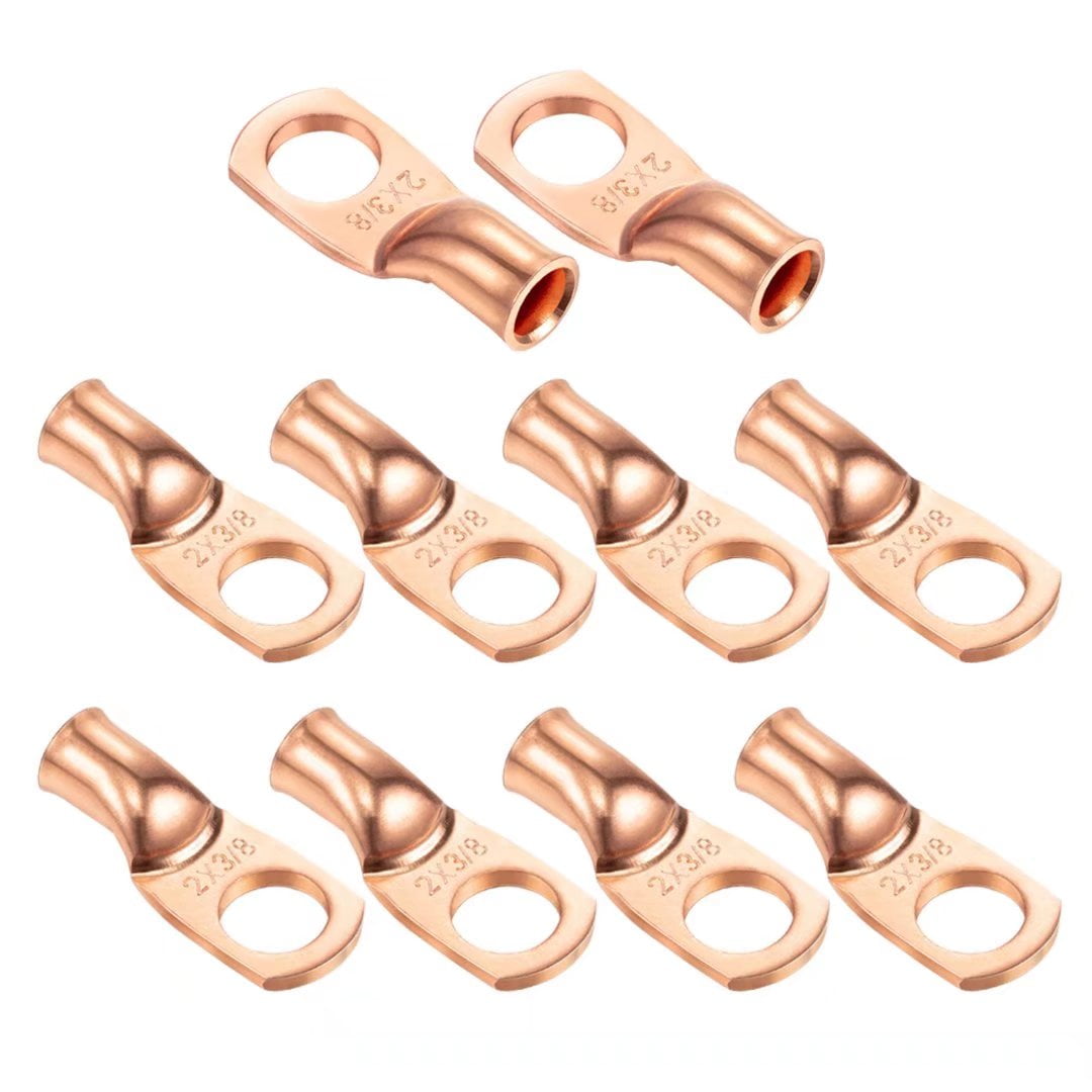 Ampper Heavy Duty Copper Wire Lugs, UL Eyelets Ring Crimp Copper