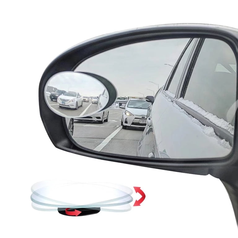 Universal Car Mirror 360° Adjustable Wide Angle Side Rear Mirrors blind