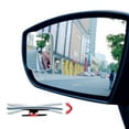 thumbnail image 1 of Ampper Rectangular Blind Spot Mirror, HD Glass Frameless Stick on Adjustabe Convex Wide Angle Rear View Mirror for Car Blind Spot, Pack of 2, 1 of 7