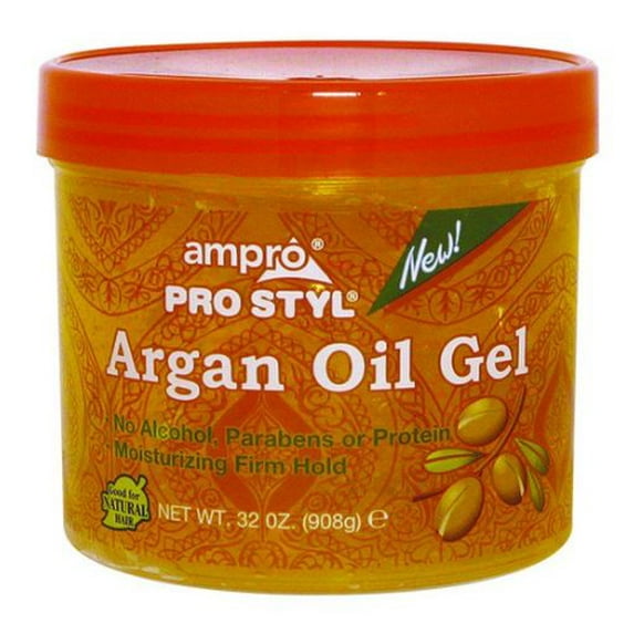 Ampro Pro Styl® Argan Oil Hair Styling Gel for Naturals, 32 oz, Moisturizing, Unisex