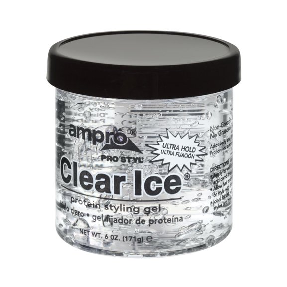 Ampro Pro Styl Clear Ice Ultra Hold Protein Styling Gel, 6 oz., Moisturizing, Unisex