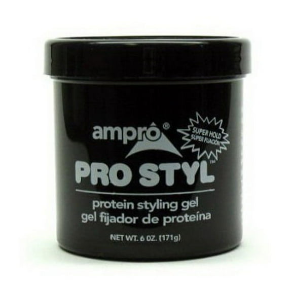 Ampro Pro Styl Protein Hair Gel, Super Hold - 6 oz, 2 Pack