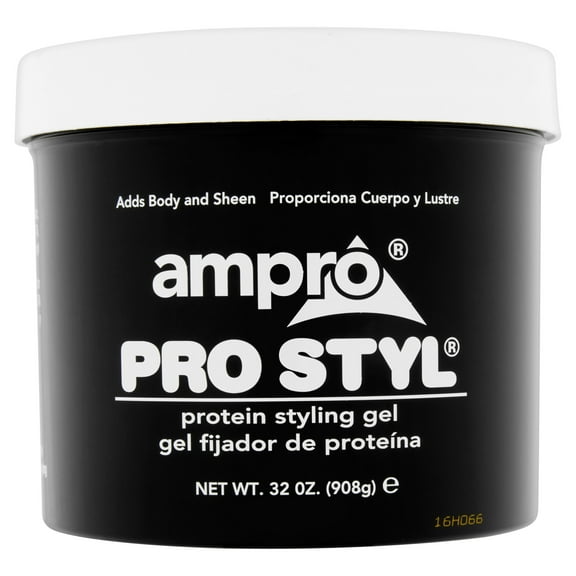 Ampro Pro Styl Regular Hold Protein Styling Gel, 32 oz., Resistent Hair, Moisturizing, Unisex