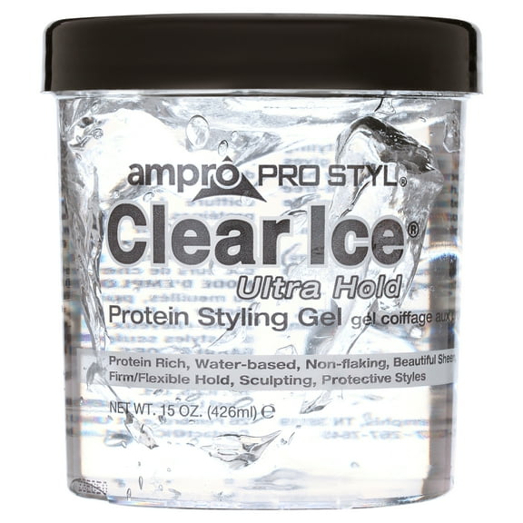 Ampro Pro Styl® Regular Hold Protein Styling Gel for Resistant Hair Textures, 15 oz. Moisturizing, Unisex