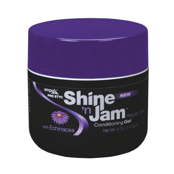 Ampro Pro Styl Shine N Jam Conditioning Gel, Regular Hold - 4 Oz, 2 Pack