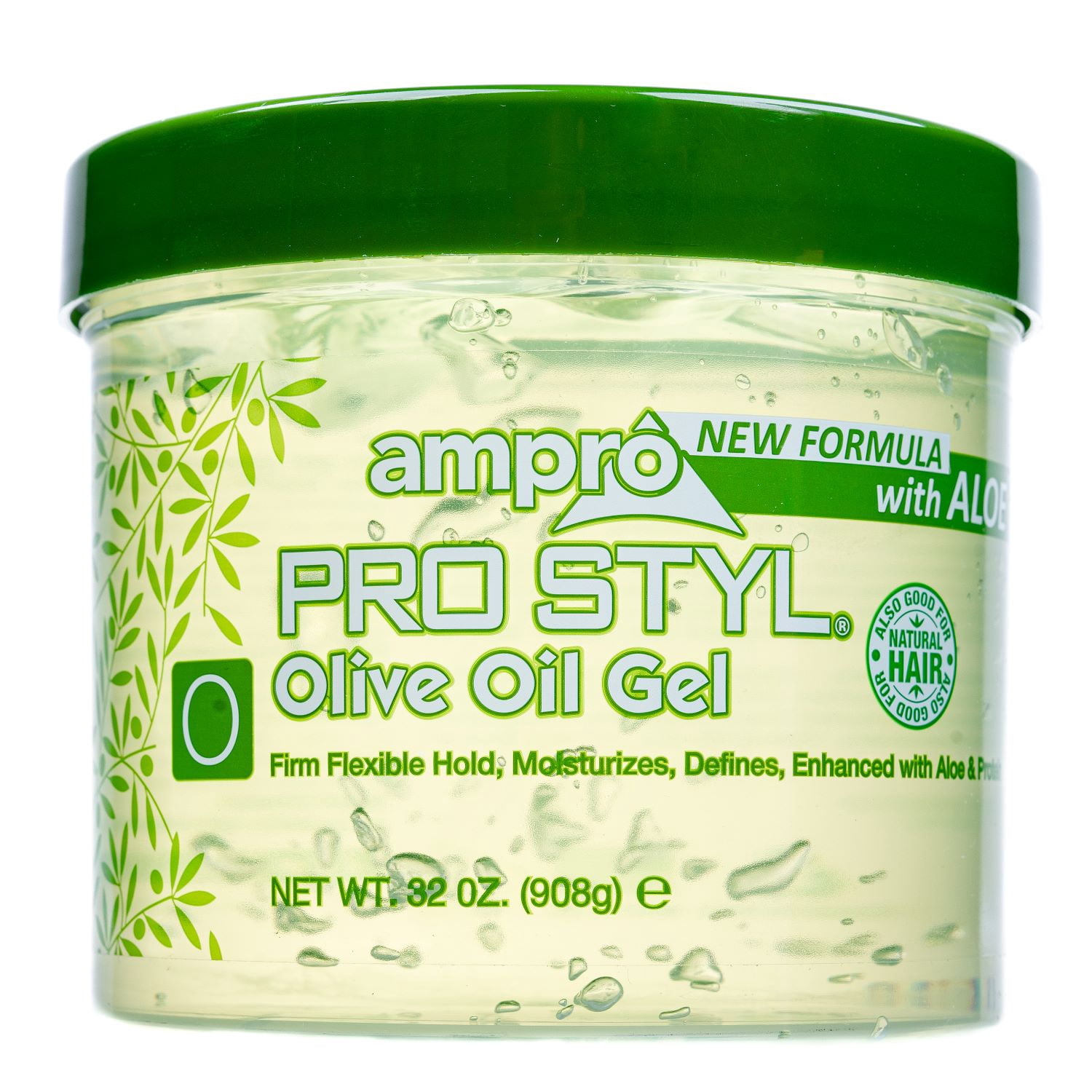 Ampro Olive Oil Gel – Styling-Gel, 10 Oz (ca. 295 Ml), Alkoholfrei, Mit Sojaprotein