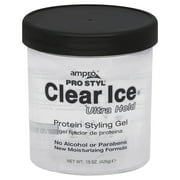 Ampro Pro Style Clear Ice Protein Styling Gel, Ultra Hold, 15 Oz.
