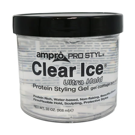 Ampro Pro Styling Clear Ice Protein Gel, 32 Oz., Pack of 2