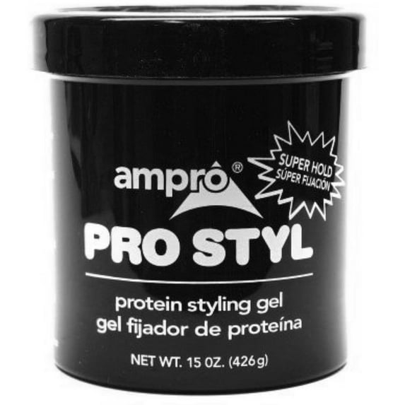 Ampro Protein Styling Gel, Super Hold, 15 oz,Pack of 12