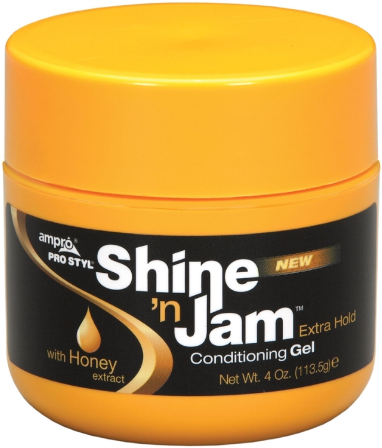 Ampro Shine N Jam Extra Hold Conditioning Styling & Braiding Gel, 4oz., Natural Hair, Moisturizing - image 1 of 4