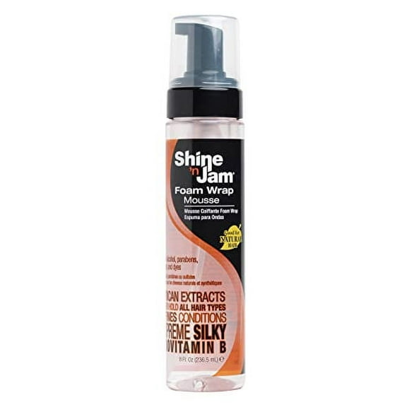 Ampro Shine-N-Jam Foam Wrap Mousse, Supreme Hold, 8 Oz.