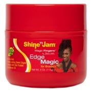 Ampro Shine N Jam Magic Fingers Edge Magic Gel, Frizz Control, 4oz., Female