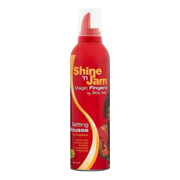 Ampro Shine N Jam Magic Fingers Setting Mousse For Braiders, 12 Oz, 3 Pack