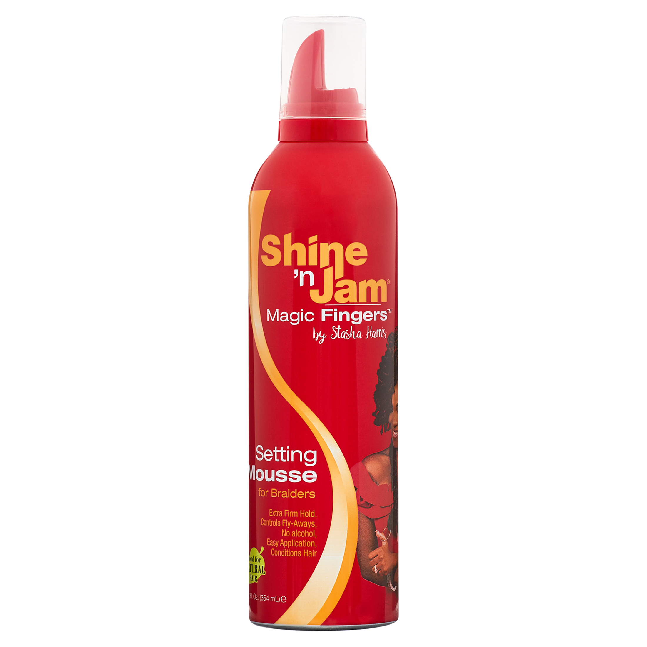 Ampro Shine N Jam Magic Fingers Setting Mousse for Braiders, 12oz., Clarifying, Unisex - image 1 of 4