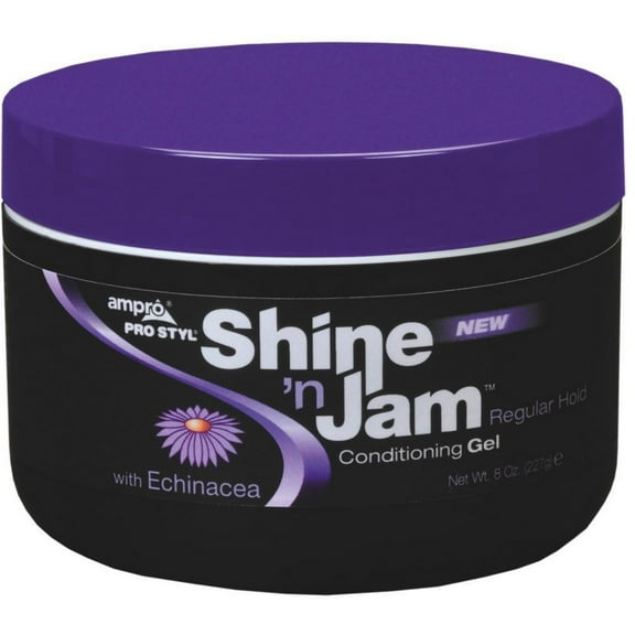 Ampro Shine 'n Jam Conditioning Gel, Regular Hold, 8 oz (Pack of 6)