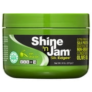Ampro Shine-n-Jam Edges, Hair Styling Gel, 8 oz., Moisturizing, Unisex