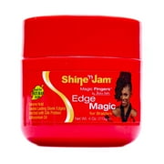 Ampro Shine n Jam  Magic Fingers  Edge Magic Gel, Frizz Control, 4 oz., Female