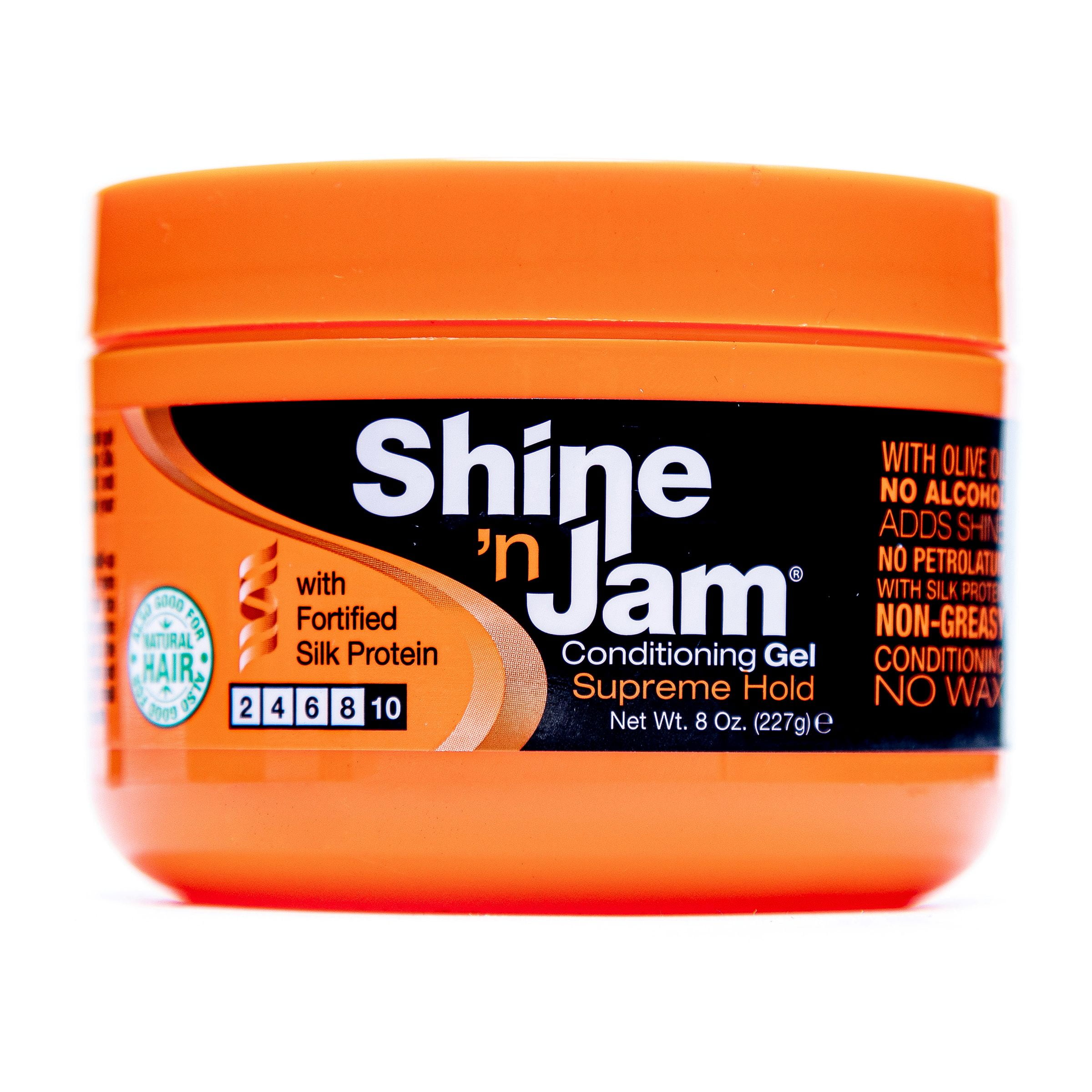 Ampro Shine-n-Jam Supreme Hold, Hair Styling Gel with Olive Oil