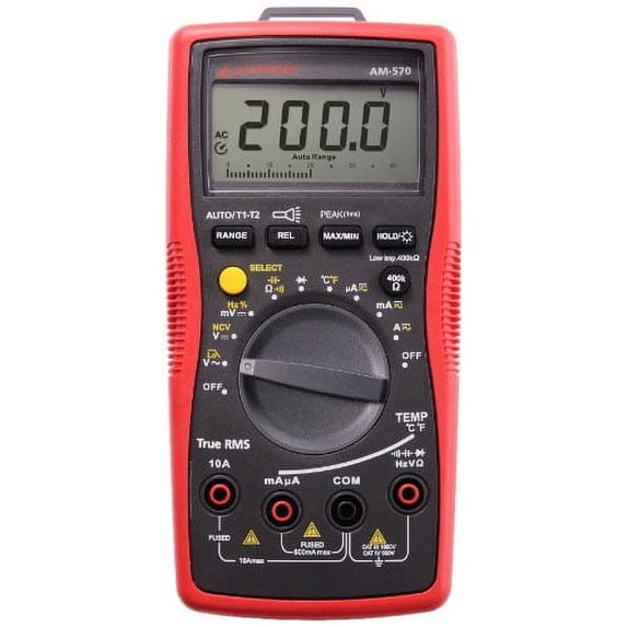 AMPROBE AM-570 Industrial Digital Multimeter,1000V,10A